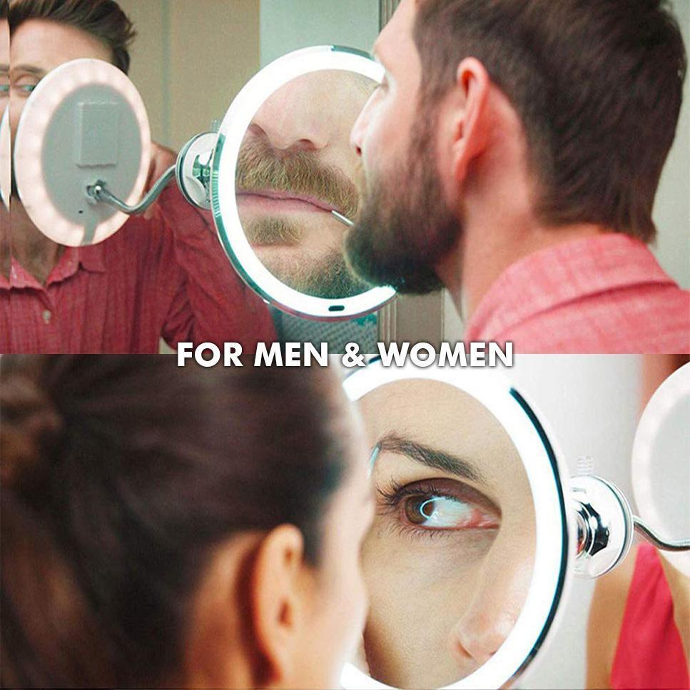 Fesara | 10x Magnifying LED Vanity Mirror