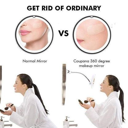 Fesara | 10x Magnifying LED Vanity Mirror