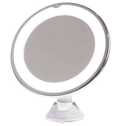 Portable LED Makeup Mirror 10x Magnification Rotating