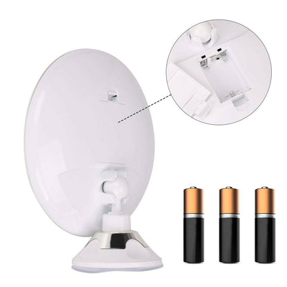 Portable LED Makeup Mirror 10x Magnification Rotating