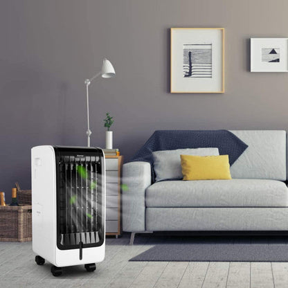 110V Portable Cooling Evaporative Fan with 3-Speed and 8H Timer Function 1