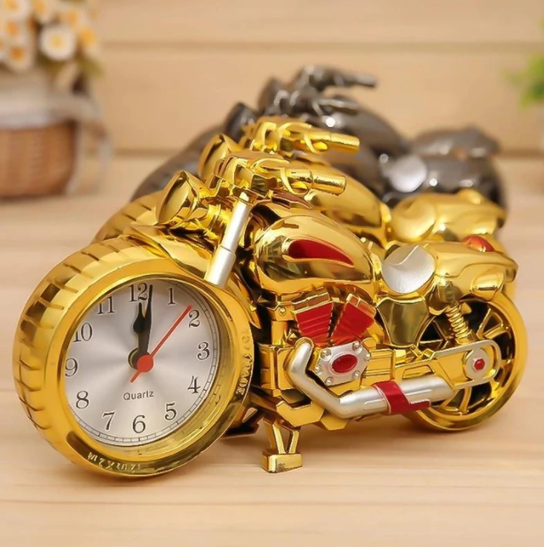 Vintage Bike Alarm Clock - Motorcycle Theme