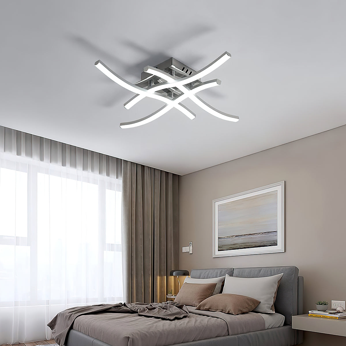 Sleek Low Profile LED Ceiling Lamp