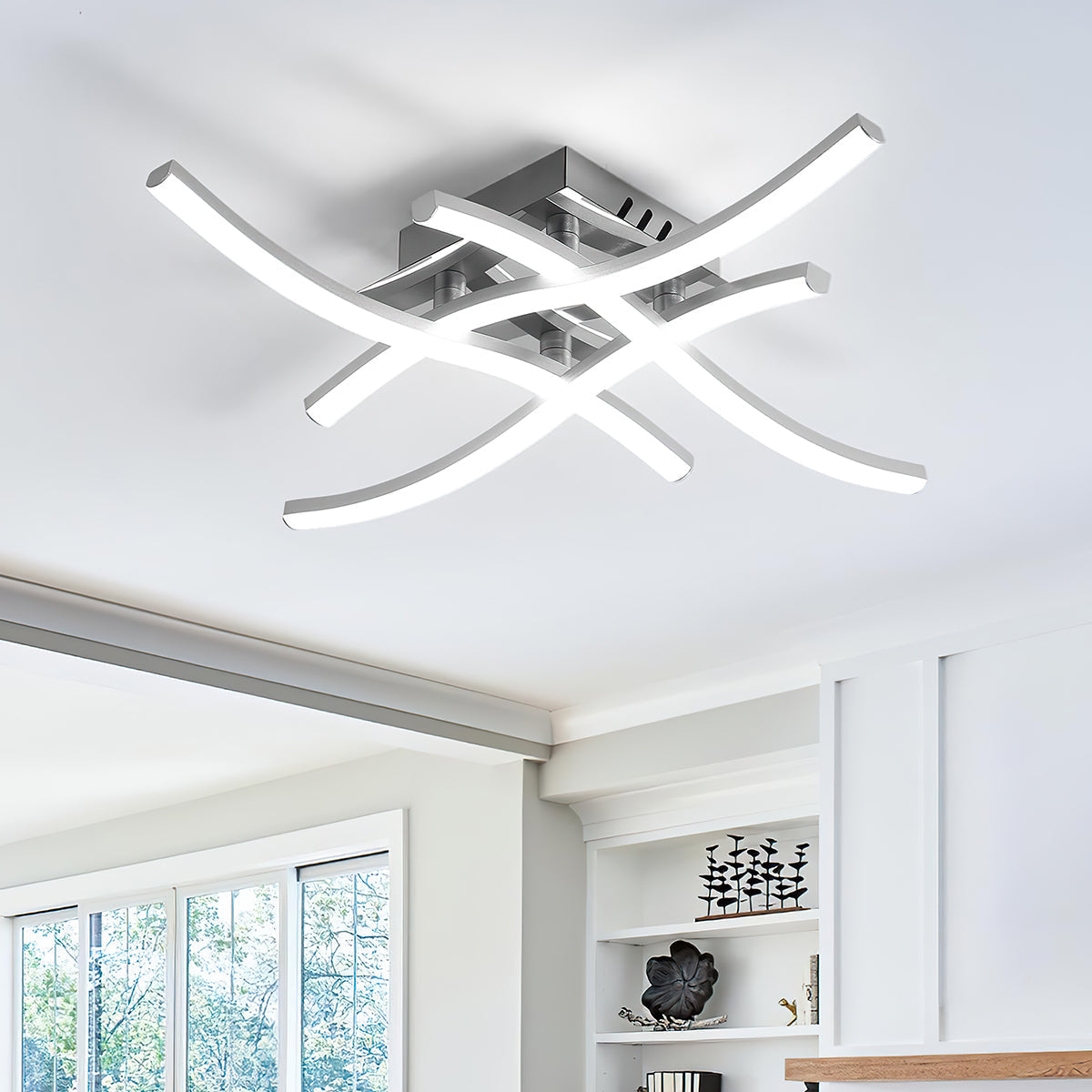 Sleek Low Profile LED Ceiling Lamp - Fesara