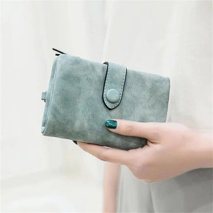 Compact Ladies Leather Fold Wallet
