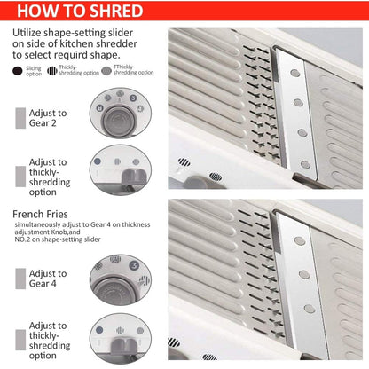 Easy Slice Mandoline Food Slicer – Sharp Adjustable Blades