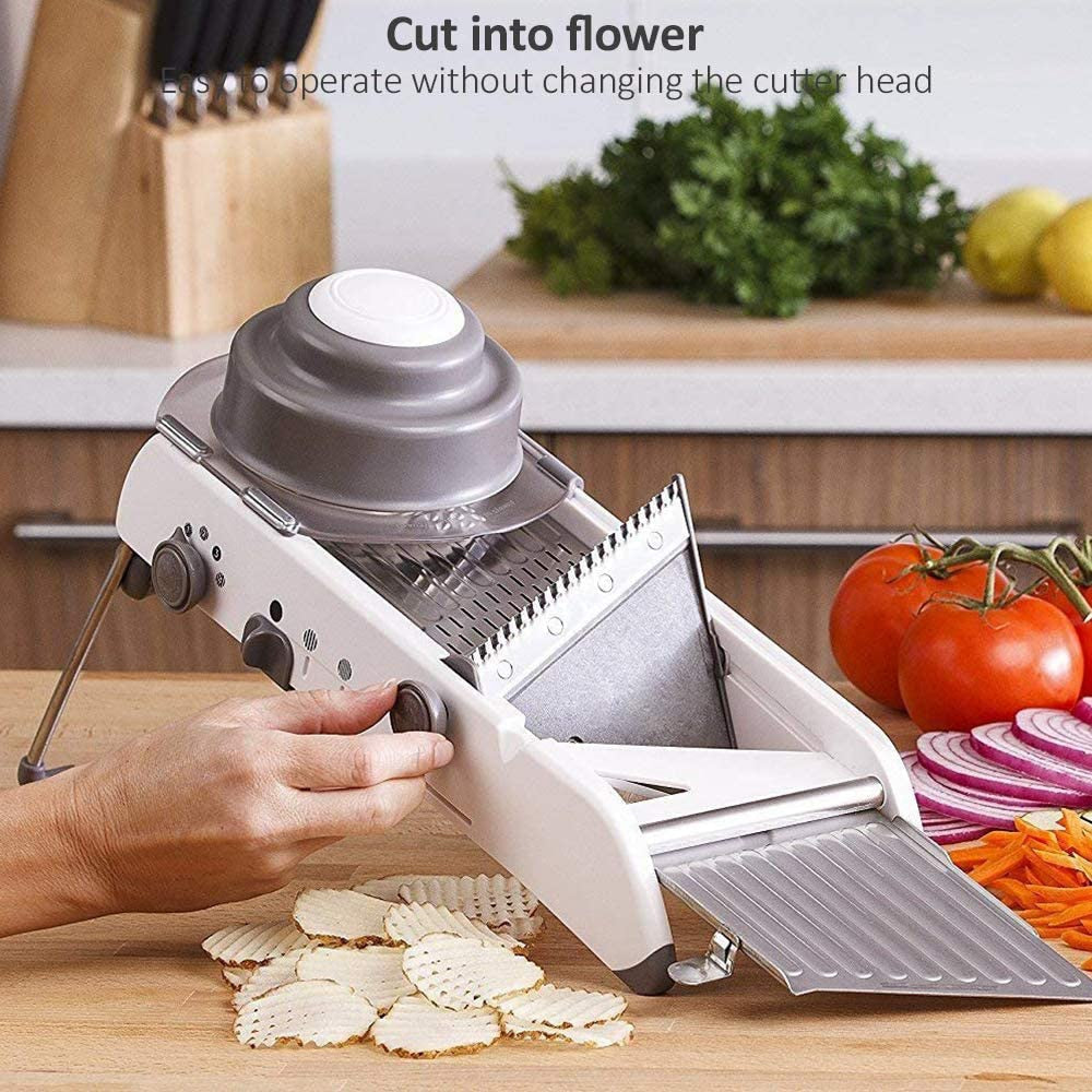 Easy Slice Mandoline Food Slicer – Sharp Adjustable Blades