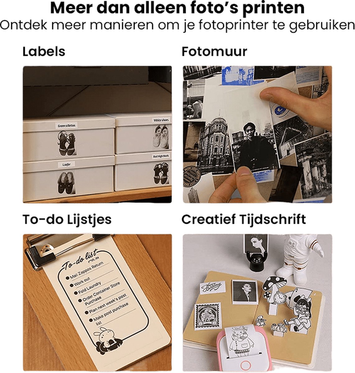 Portable Mini Mobile Printer with Free Paper Roll