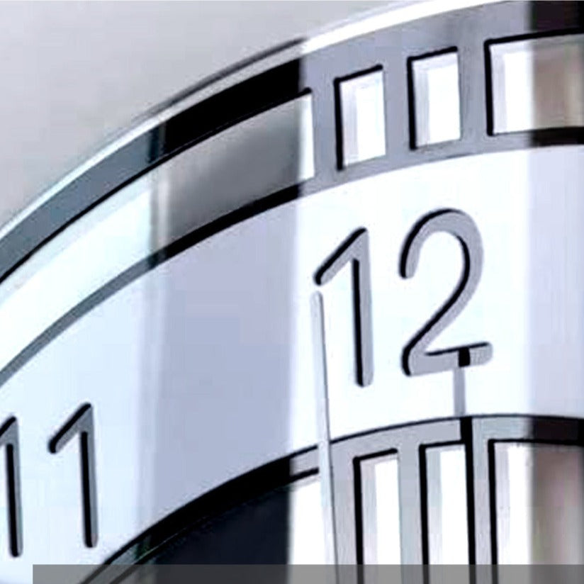 Fesara | Slim Quiet Wall Clock in Acrylic - Contemporary Design