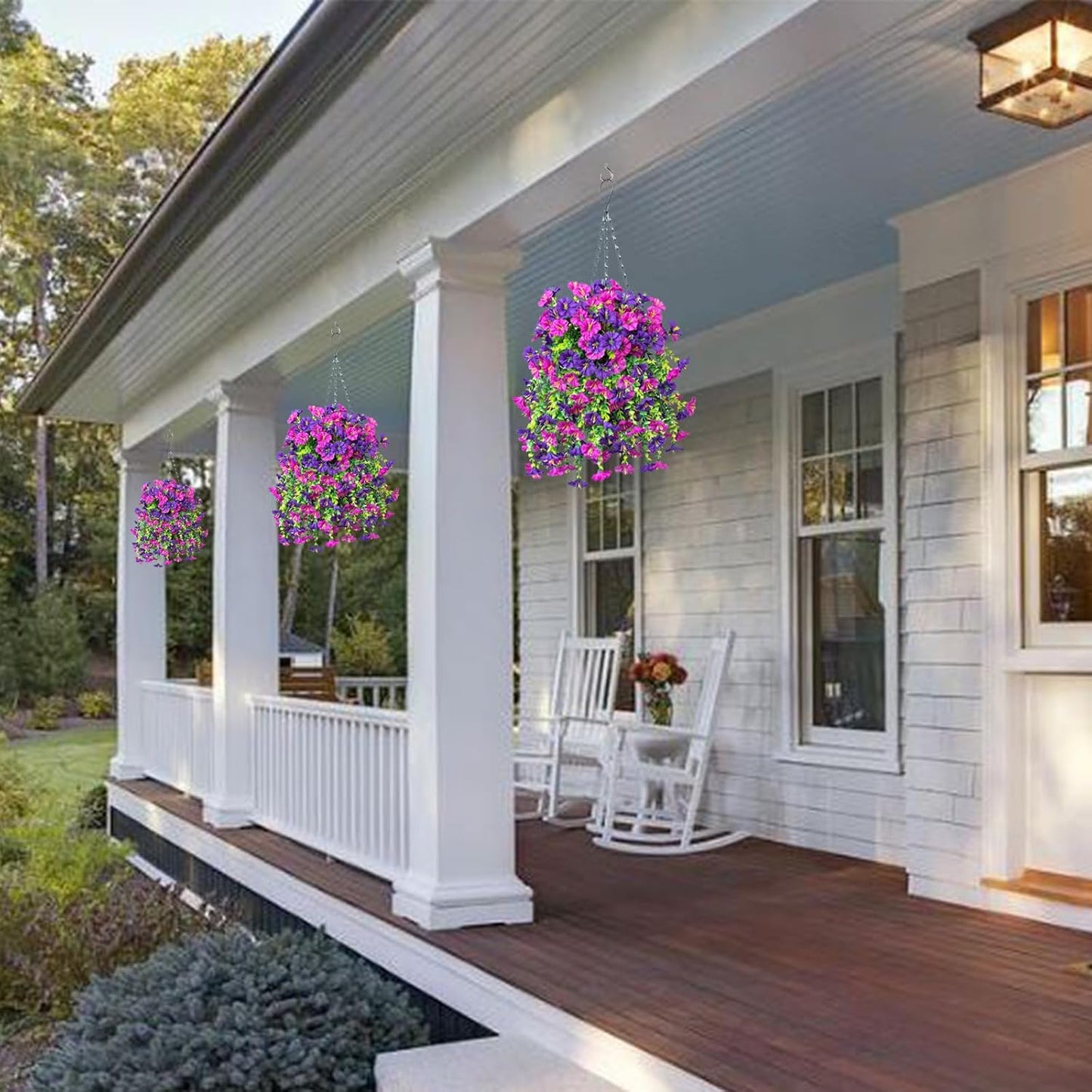 Colorful Outdoor Morning Glory Planter