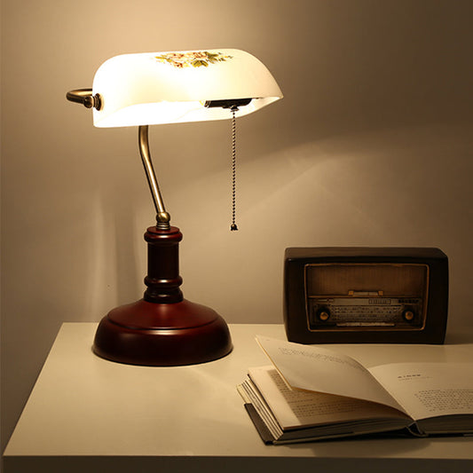 Vintage Style Half Moon Table Lamp - Fesara