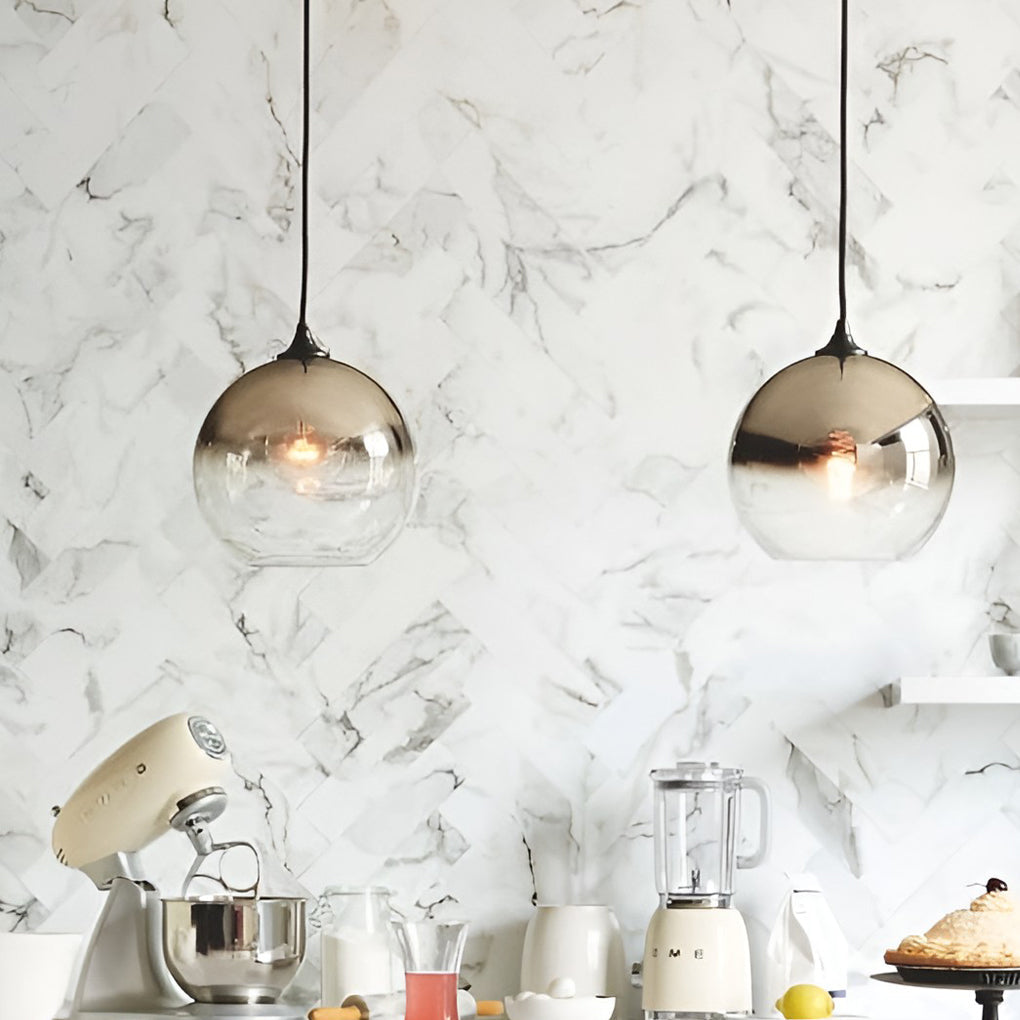 Luxury Clear Glass Ball Pendant Light