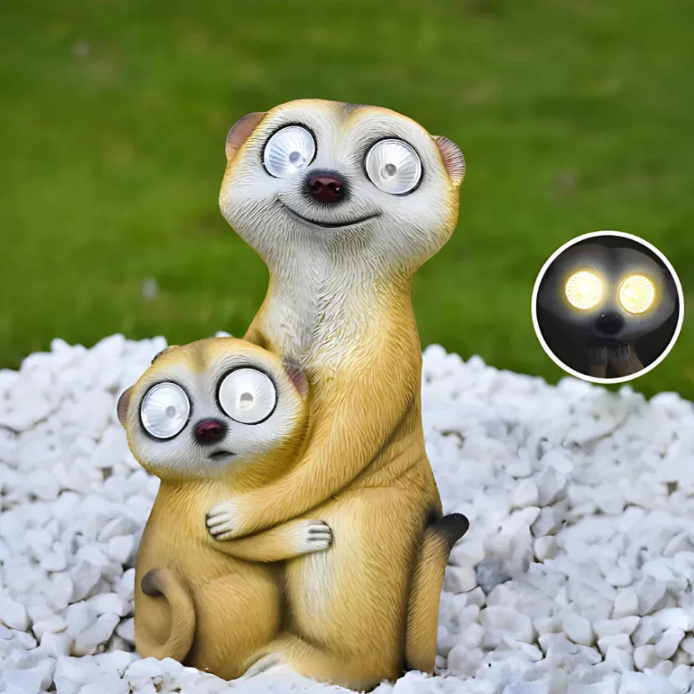 Colorful Solar Meerkat Garden Lights