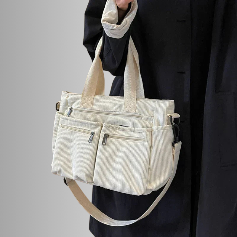 Classic Cotton Tote Bag - Large Capacity Everyday Shoulder Bag