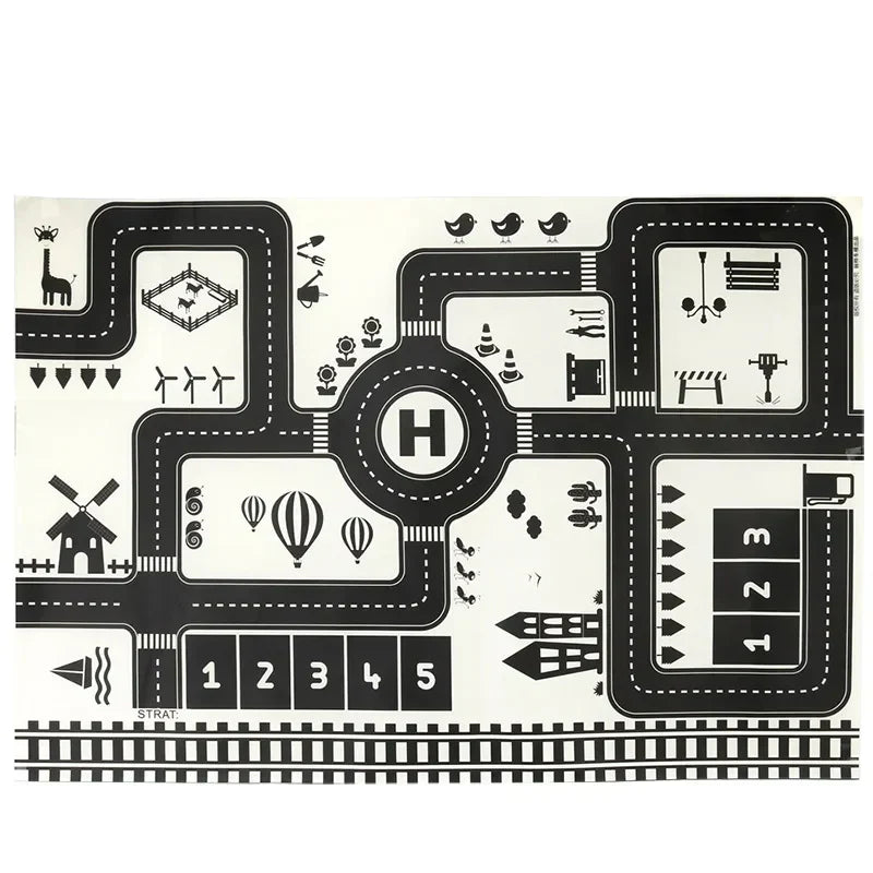 Colorful Play Road Traffic Mat for Children