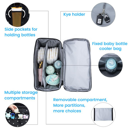 Fesara | Versatile Baby Bag with Adjustable Inner Pocket