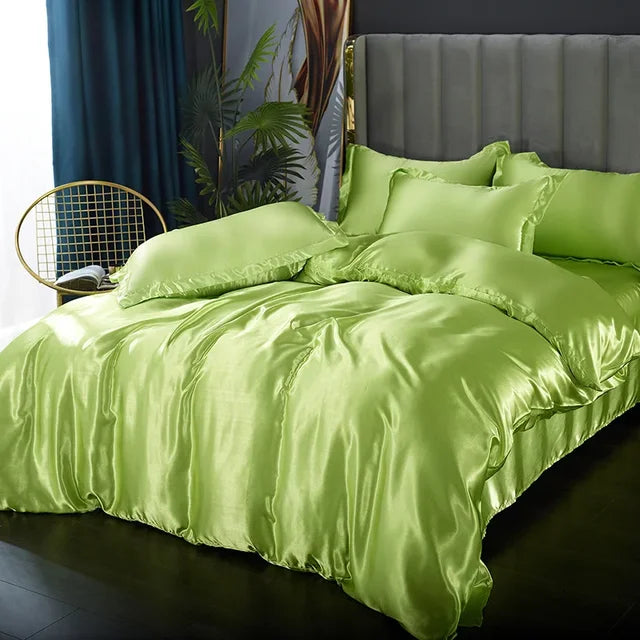 Soft Silk Bedding Set - Elegant Satin Sheets
