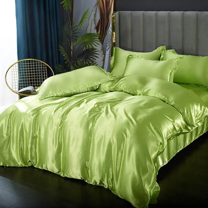 Soft Silk Bedding Set - Elegant Satin Sheets