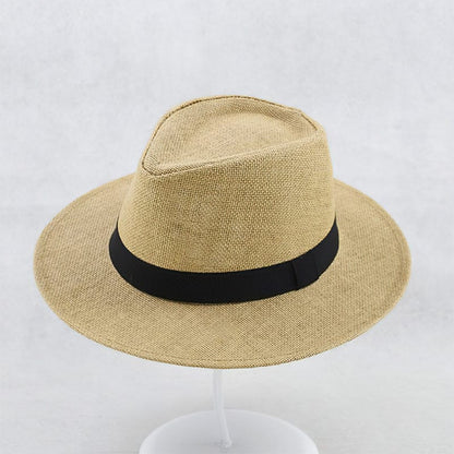 Natural Woven Panama Sun Hat - Fesara