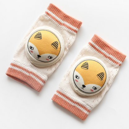 Soft Baby Crawling Kneepads with Grip Protection