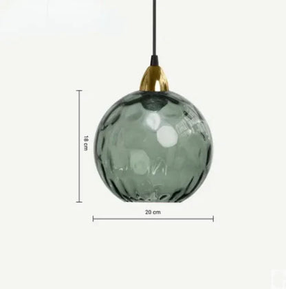 Clear Glass Globe Pendant Light