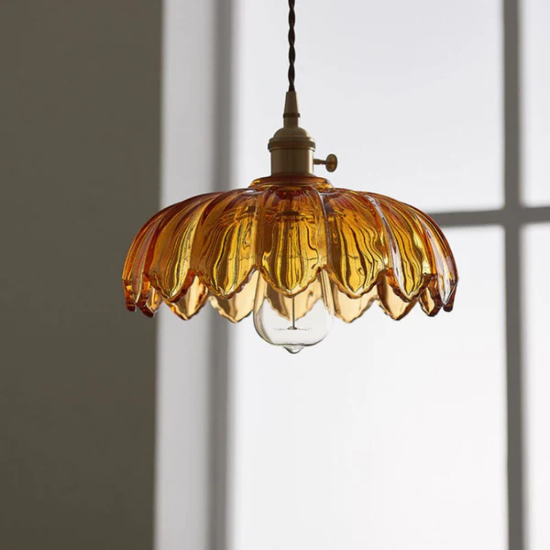 Retro Glass Pendant Light - Fesara