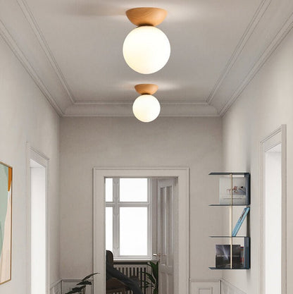 Simple Wooden LED Ceiling Zen Light