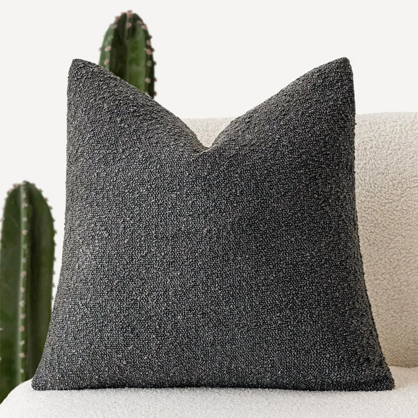 Plush Tulum Throw Pillow Cover 45x45cm Soft Cushion