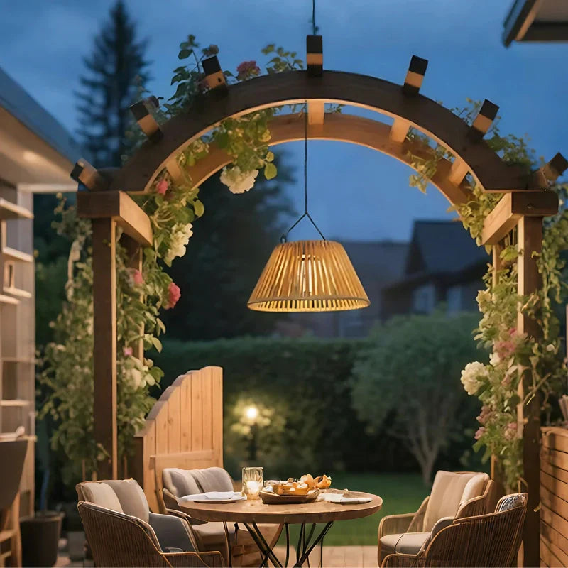 Outdoor Solar Powered String Lantern