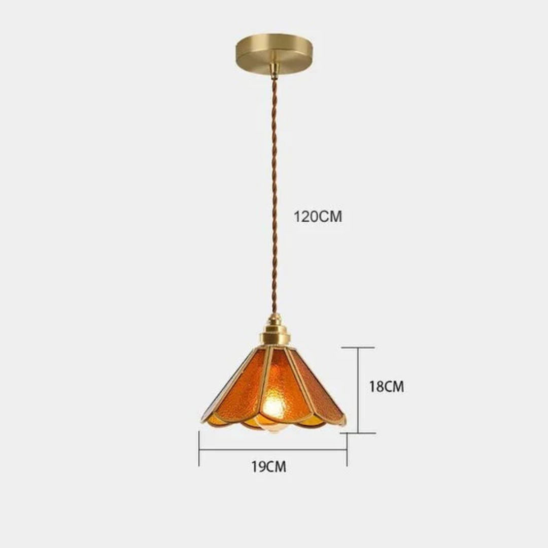 Colorful Stained Glass Pendant Light Fixture