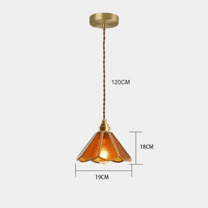 Colorful Stained Glass Pendant Light Fixture