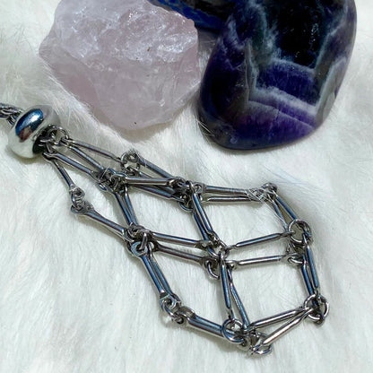 Sparkling Gemstone Crystal Pendant Necklace