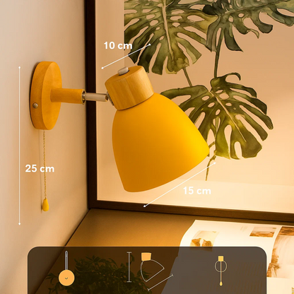 Modern Wooden Wall Light Fixture