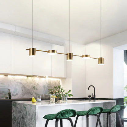 Sleek Metal Hanging Light Pendant AuraDrum