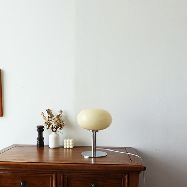 Classic Antique Circular Glass Desk Lamp