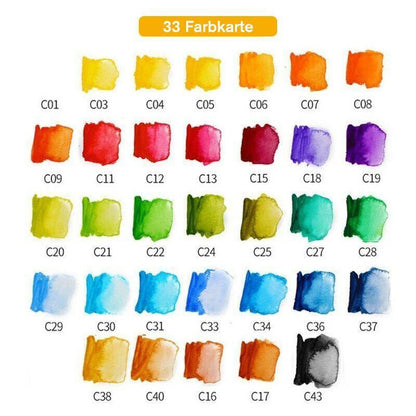 Vibrant Artists Gouache Paint Palette