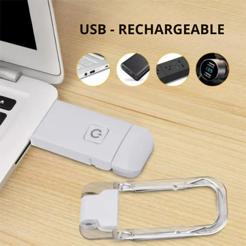 Portable LED Reading Lamp, Rechargeable Clip Light