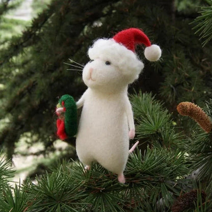Spooky Felt Halloween Mouse Decoration