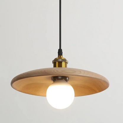 Simple Wood LED Hanging Light