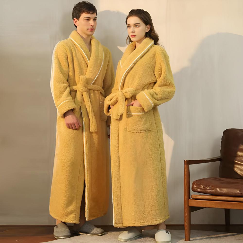 Luxurious Bath Robe with Adjustable Waist Tie