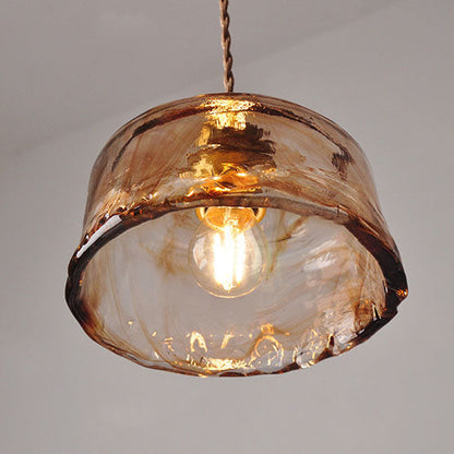 Classic Gold Glass Pendant Ceiling Light