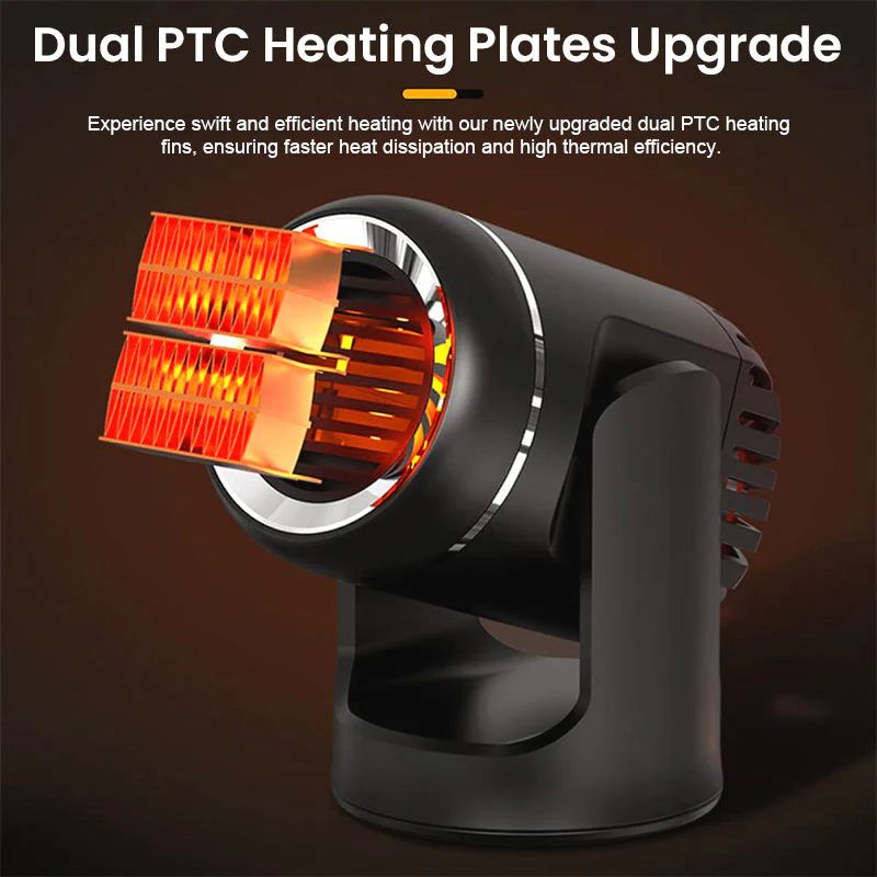 Compact 360° Rotating Car Warmer