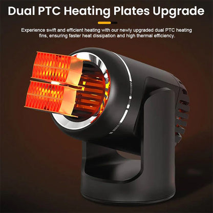 Compact 360° Rotating Car Warmer