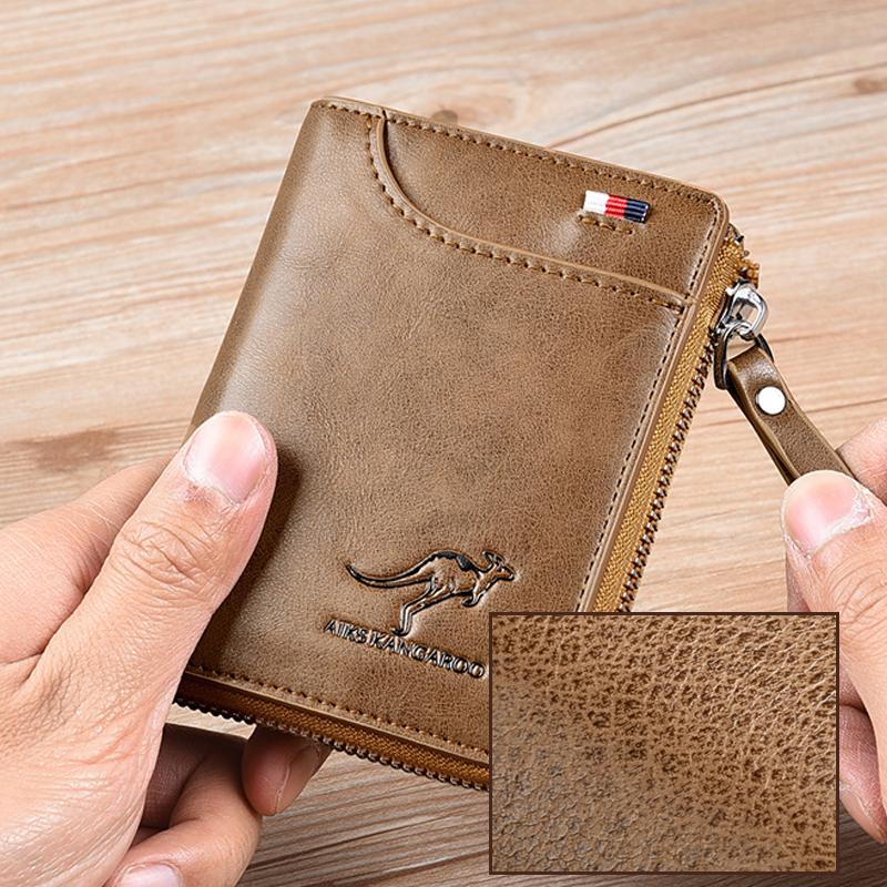 Secure Leather Wallet with RFID Protection