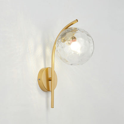 Elegant Glass Pendant Arc Wall Light
