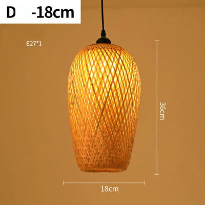 Natural Woven Rattan Pendant Lamp