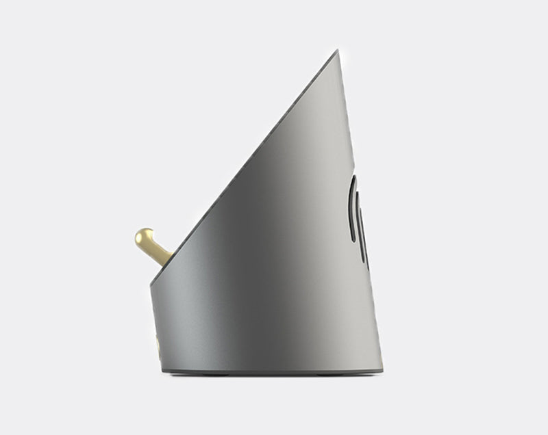 Compact Bluetooth Speaker with Clock and Phone Stand
