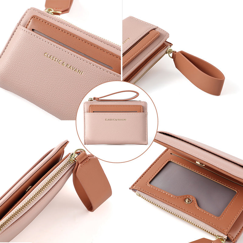 Practical Zip Around Wallet with Multiple Card Pockets