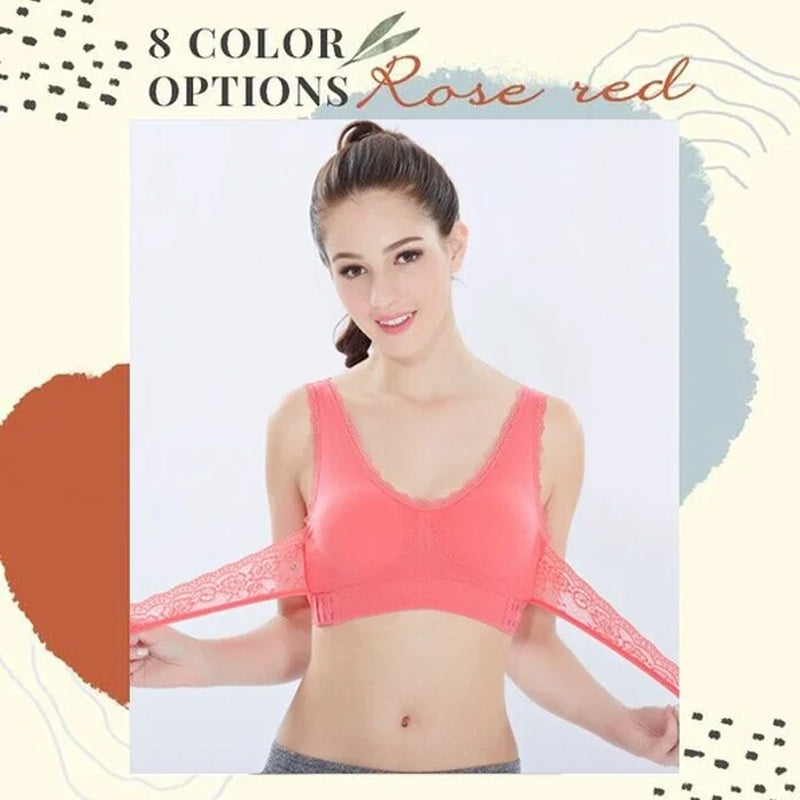 Comfortable Front Closure Lace Bra