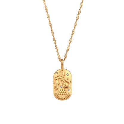 Delicate Astrology Symbol Pendant Necklace